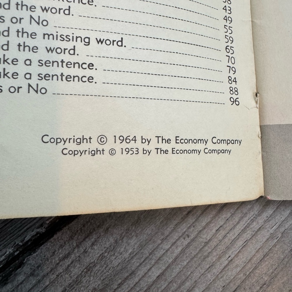 All Around with Dot and Jim 1stPhonetic Keys to Reading Workbook 1953 Vintage - Picture 13 of 13